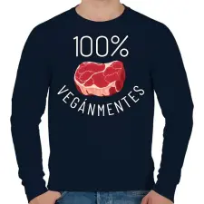 PRINTFASHION 100% VEGÁNMENTES - Férfi pulóver - Sötétkék férfi pulóver, kardigán
