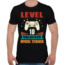 PRINTFASHION 10 éves gamer - Férfi póló - Fekete férfi póló