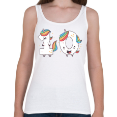 PRINTFASHION 10 éves unikornis - Női atléta - Fehér