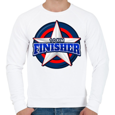 PRINTFASHION 10 KM FINISHER 2 - Férfi pulóver - Fehér