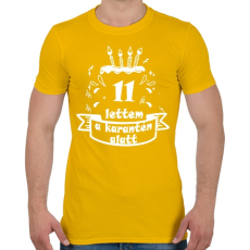 PRINTFASHION 11 lettem - Férfi póló - Sárga