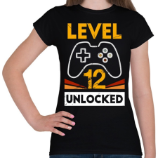 PRINTFASHION 12-es szint feloldva - Női póló - Fekete női póló