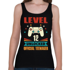 PRINTFASHION 12 éves gamer - Női atléta - Fekete női trikó
