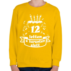 PRINTFASHION 12 lettem - Gyerek pulóver - Sárga