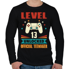 PRINTFASHION 13 éves gamer - Férfi hosszú ujjú póló - Fekete férfi póló