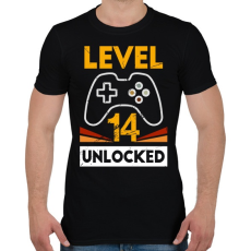 PRINTFASHION 14-es szint feloldva - Férfi póló - Fekete