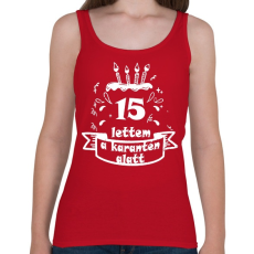 PRINTFASHION 15 lettem - Női atléta - Cseresznyepiros