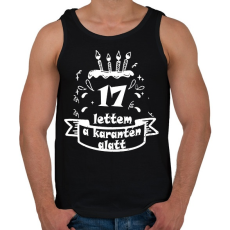 PRINTFASHION 17 lettem - Férfi atléta - Fekete