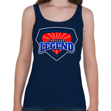 PRINTFASHION 18 YEARS LEGEND - Női atléta - Sötétkék női trikó