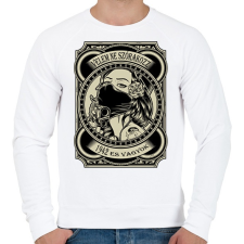 PRINTFASHION 1942 Velem ne szórakozz - Férfi pulóver - Fehér női pulóver, kardigán