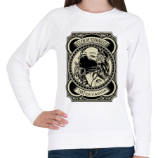 PRINTFASHION 1947 Velem ne szórakozz - Női pulóver - Fehér női pulóver, kardigán