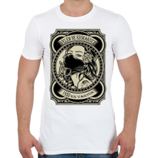 PRINTFASHION 1950 Velem ne szórakozz - Férfi póló - Fehér