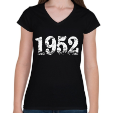 PRINTFASHION 1952 - Női V-nyakú póló - Fekete női póló