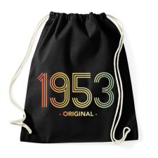 PRINTFASHION 1953 - Sportzsák, Tornazsák - Fekete tornazsák