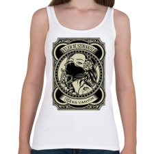 PRINTFASHION 1954 Velem ne szórakozz - Női atléta - Fehér női trikó