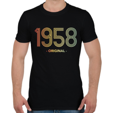 PRINTFASHION 1958 - Férfi póló - Fekete