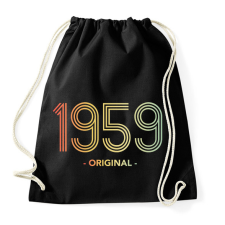 PRINTFASHION 1959 - Sportzsák, Tornazsák - Fekete tornazsák
