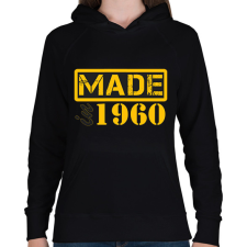 PRINTFASHION 1960 - Női kapucnis pulóver - Fekete női pulóver, kardigán