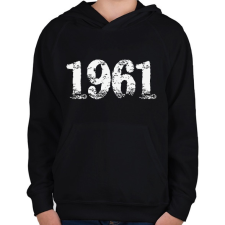 PRINTFASHION 1961 - Gyerek kapucnis pulóver - Fekete gyerek pulóver, kardigán