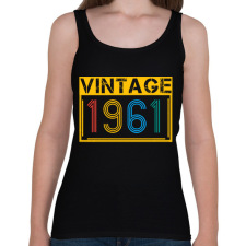 PRINTFASHION 1961 - Női atléta - Fekete női trikó