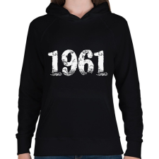 PRINTFASHION 1961 - Női kapucnis pulóver - Fekete női pulóver, kardigán