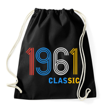 PRINTFASHION 1961 - Sportzsák, Tornazsák - Fekete tornazsák