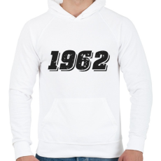 PRINTFASHION 1962 - Férfi kapucnis pulóver - Fehér