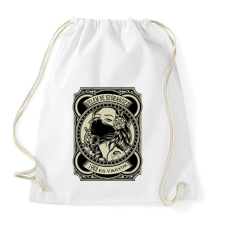 PRINTFASHION 1962 Velem ne szórakozz - Sportzsák, Tornazsák - Fehér tornazsák