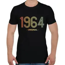 PRINTFASHION 1964 - Férfi póló - Fekete férfi póló