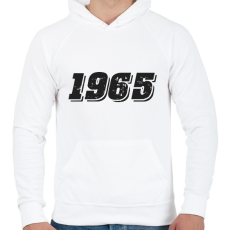 PRINTFASHION 1965 - Férfi kapucnis pulóver - Fehér