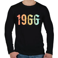 PRINTFASHION 1966 - Férfi hosszú ujjú póló - Fekete férfi póló