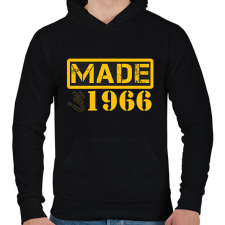 PRINTFASHION 1966 - Férfi kapucnis pulóver - Fekete férfi pulóver, kardigán