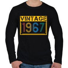 PRINTFASHION 1967 - Férfi hosszú ujjú póló - Fekete