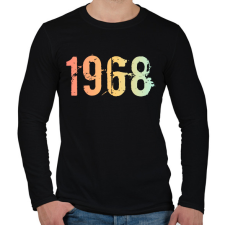 PRINTFASHION 1968 - Férfi hosszú ujjú póló - Fekete férfi póló