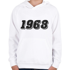 PRINTFASHION 1968 - Gyerek kapucnis pulóver - Fehér gyerek pulóver, kardigán