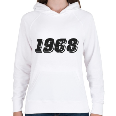 PRINTFASHION 1968 - Női kapucnis pulóver - Fehér