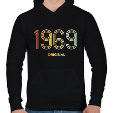 PRINTFASHION 1969 - Férfi kapucnis pulóver - Fekete férfi pulóver, kardigán