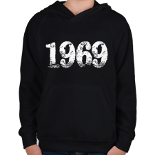 PRINTFASHION 1969 - Gyerek kapucnis pulóver - Fekete gyerek pulóver, kardigán