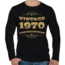 PRINTFASHION 1970 - Férfi hosszú ujjú póló - Fekete férfi póló