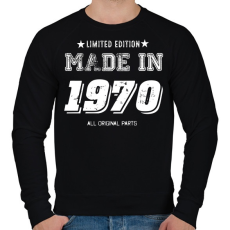 PRINTFASHION 1970 - Férfi pulóver - Fekete