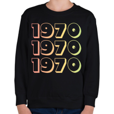 PRINTFASHION 1970 - Gyerek pulóver - Fekete