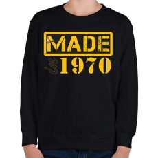 PRINTFASHION 1970 - Gyerek pulóver - Fekete