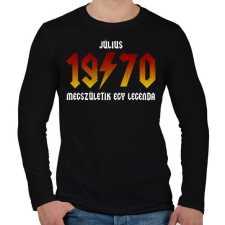 PRINTFASHION 1970 július - Legenda születik (ACDC stílus) - Férfi hosszú ujjú póló - Fekete férfi póló