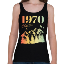 PRINTFASHION 1970 - Női atléta - Fekete női trikó