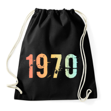 PRINTFASHION 1970 - Sportzsák, Tornazsák - Fekete tornazsák