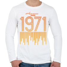 PRINTFASHION 1971 - Férfi hosszú ujjú póló - Fehér férfi póló