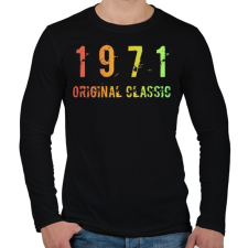 PRINTFASHION 1971 - Férfi hosszú ujjú póló - Fekete férfi póló