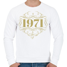 PRINTFASHION 1971 - Férfi pulóver - Fehér