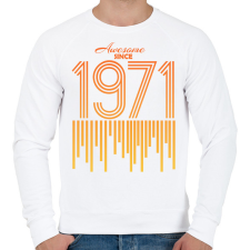 PRINTFASHION 1971 - Férfi pulóver - Fehér férfi pulóver, kardigán
