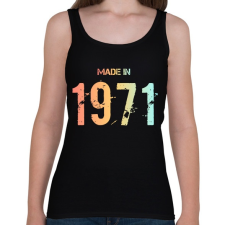 PRINTFASHION 1971 - Női atléta - Fekete női trikó